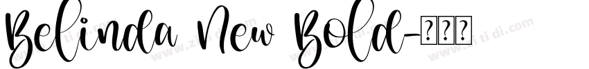 Belinda New Bold字体转换
